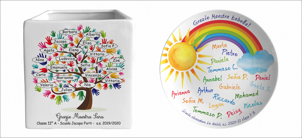 FOTOCERAMICA.SHOP Coriano (RN) - Regali per maestre e insegnanti - Idee regalo personalizzate in ceramica