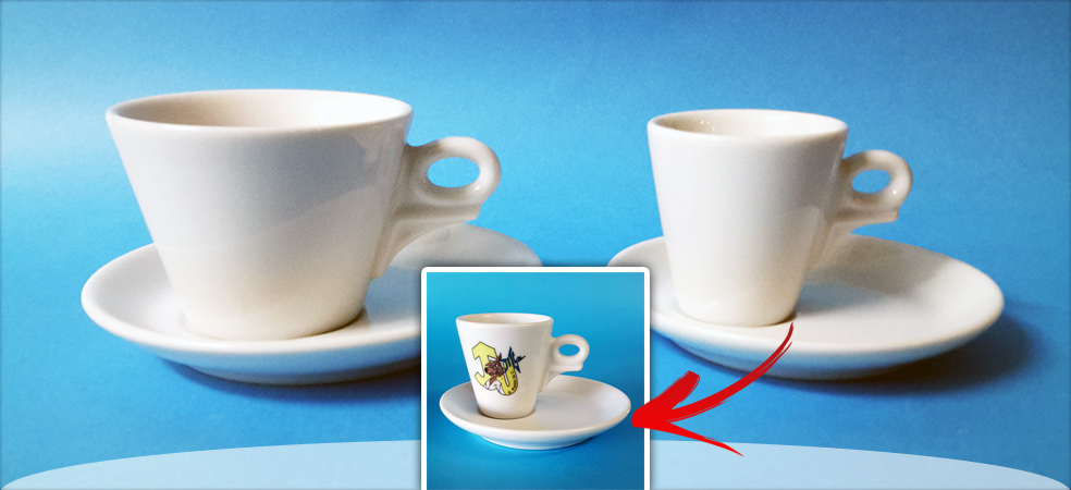 FOTOCERAMICA.SHOP Coriano (RN) - Fotoceramica ristorazione e bar - Tazzine caffè cappuccino personalizzate